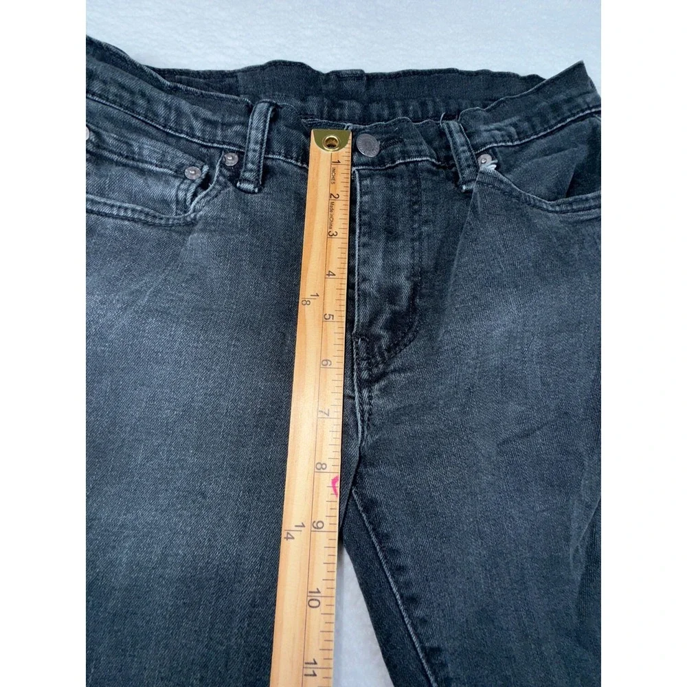 Levi's 511 Mens Jeans W30 x L32 Black Denim 5 Pocket Dark Wash Low Rise Skinny